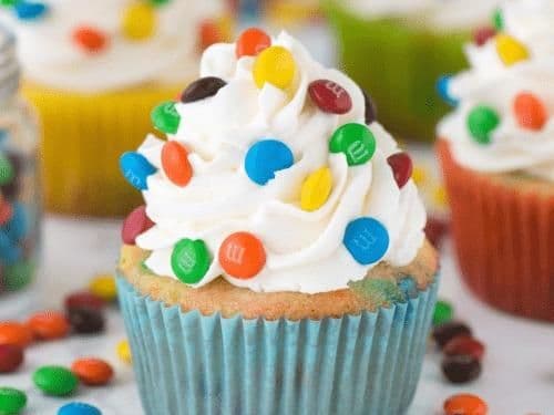 M & M Cupcake