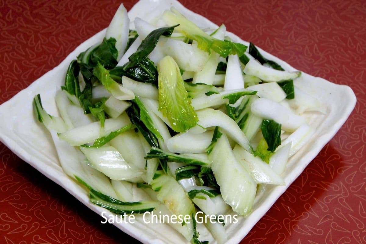 Sauteed Chinese Greens - Pak Choy