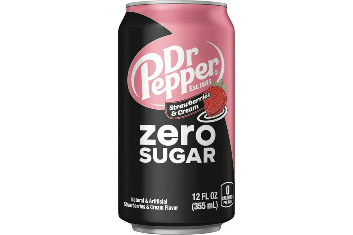 Dr. Pepper Strawberries and Cream Zero Sugar (355 ml)