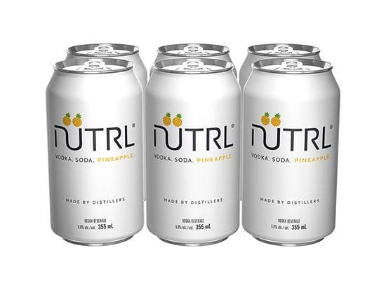 Nutrl Pineapple 6pack, 355mL (5.0% ABV)