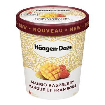 Haagen-Daz Mangue et Framboises 450ml/ Haagen-Daz Mango Raspberry 450ml