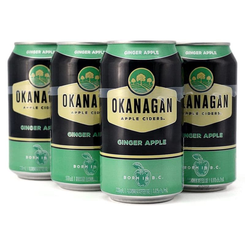 Okanagan Apple Cider – Ginger Apple (6 Cans) (6 x 355mL Cans)