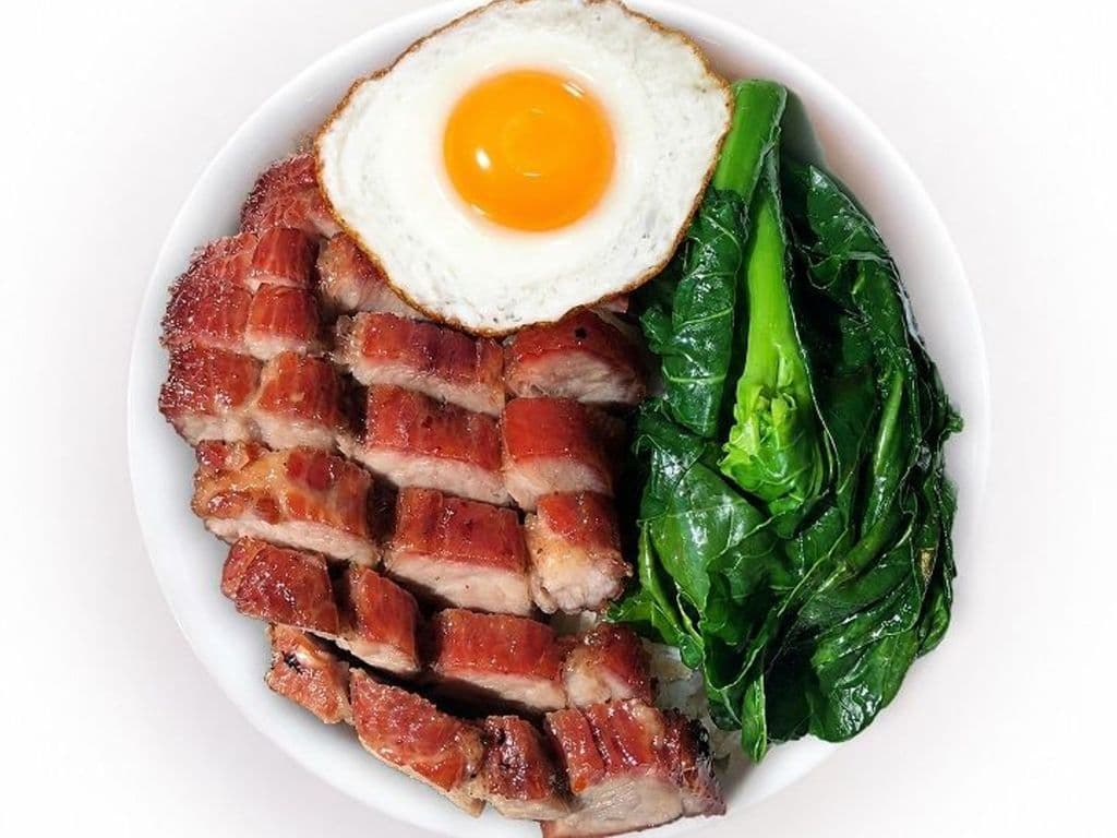 BBQ Pork with Sunny Side Egg Rice Bowl