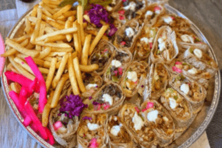 Gyro Beef family saj plate