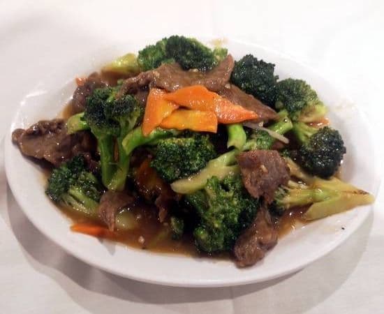 60a. Poulet ou boeuf broccoli avec riz / Chicken or Beef Broccoli with rice / 西兰牛(鸡)