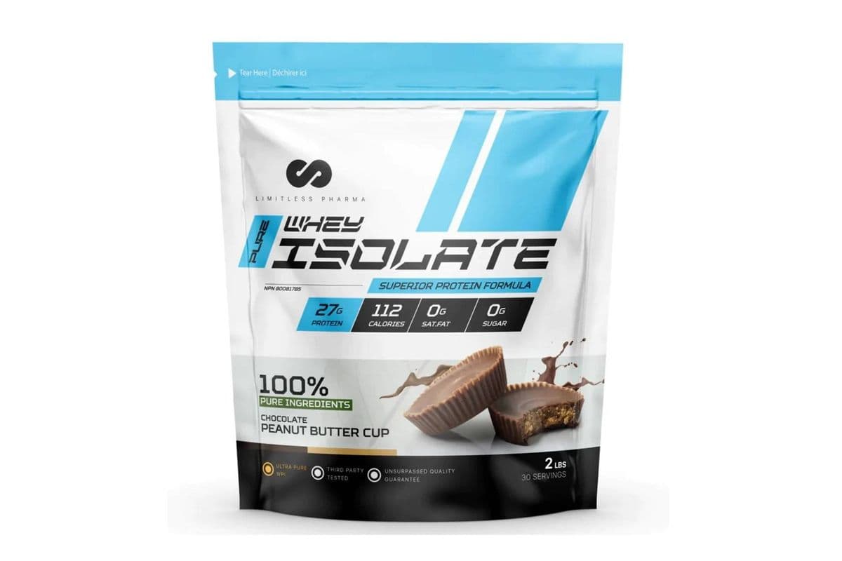 Limitless Pharma Whey Isolate Peanut Butter Cup Protein Powder (2 lb)