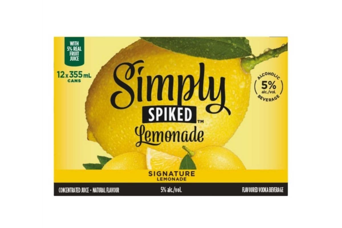 12c Simply Spiked Lemonade (12 x 355ml Cans)