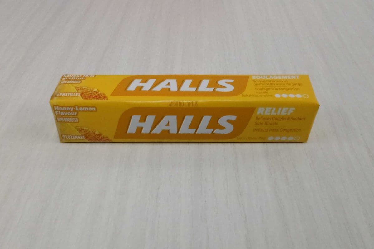 Halls Cough Tabs Honey Lemon (9 pc)