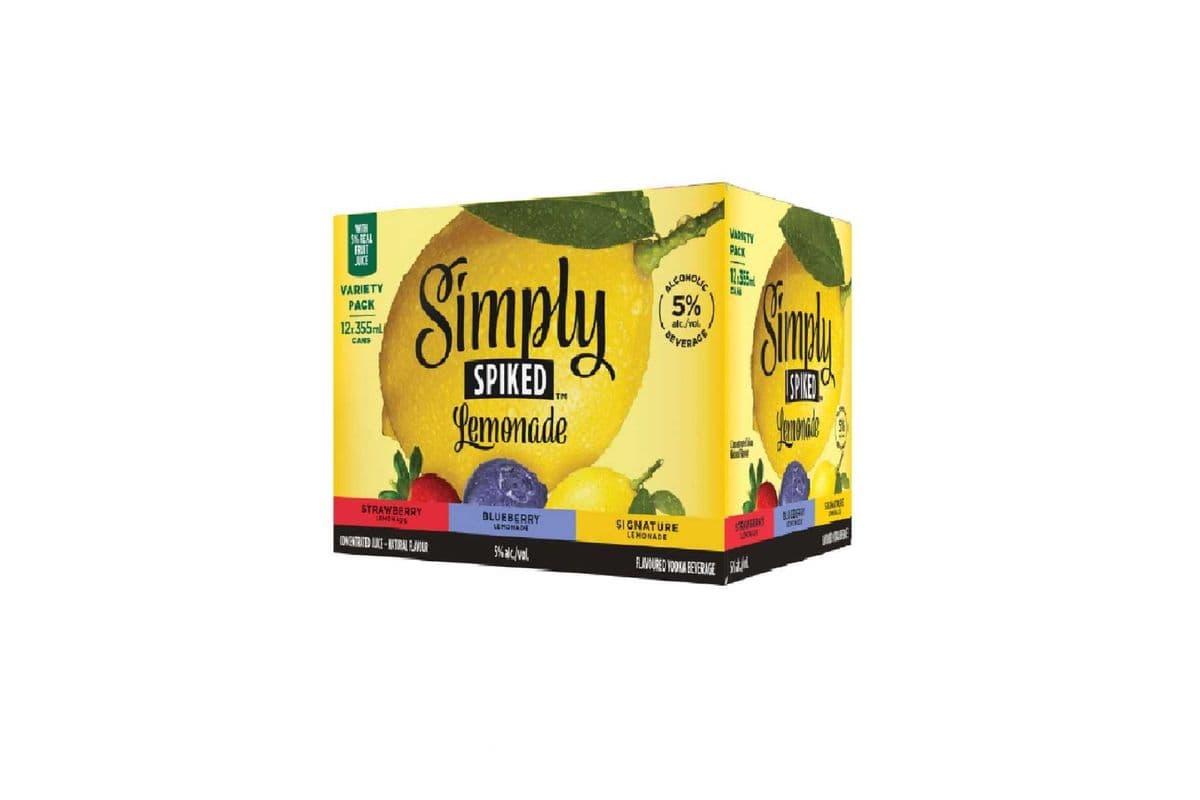 Simply Spiked Lemonade Mixer Pack (12 x 355 ml cans)