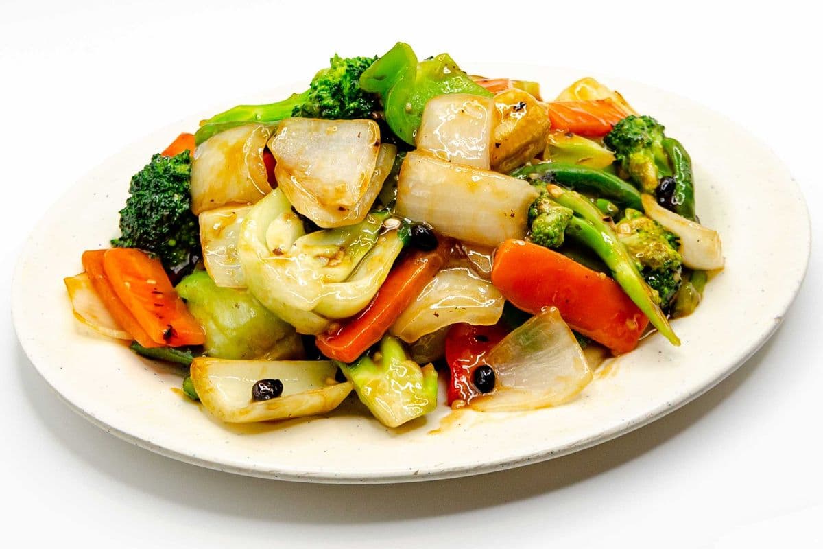 030 Stir-Fried Vegetable Chop Suey in Black Bean Sauce 豉汁炒雜碎