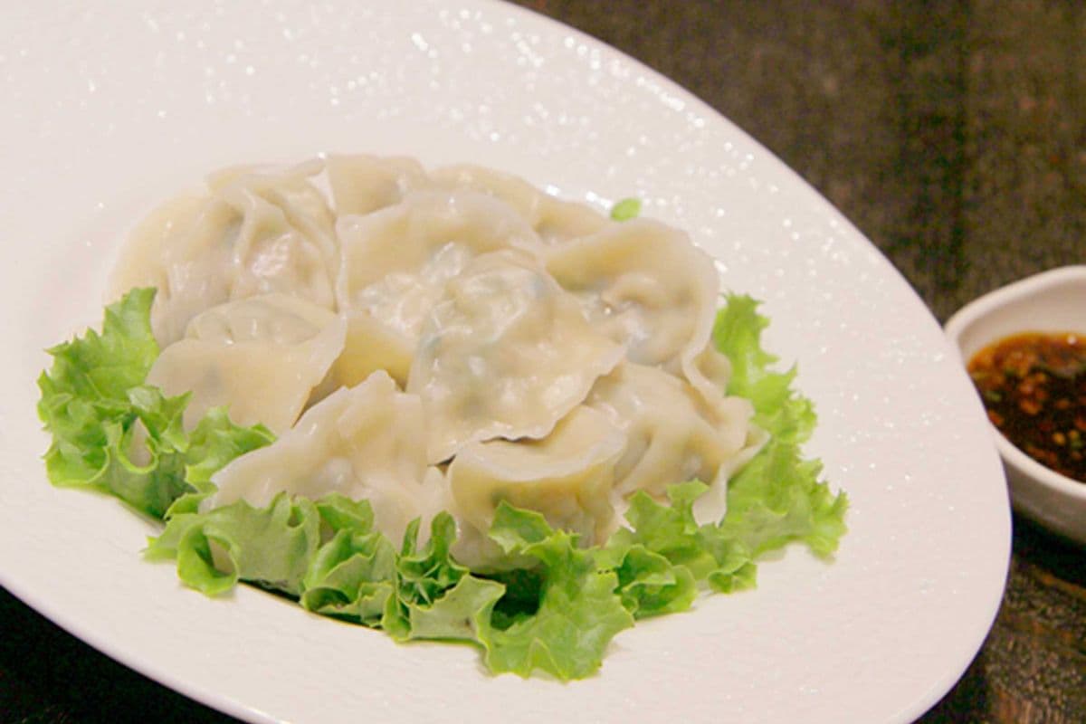 Boiled Chive & Pork Dumplings 韭菜豬肉水餃