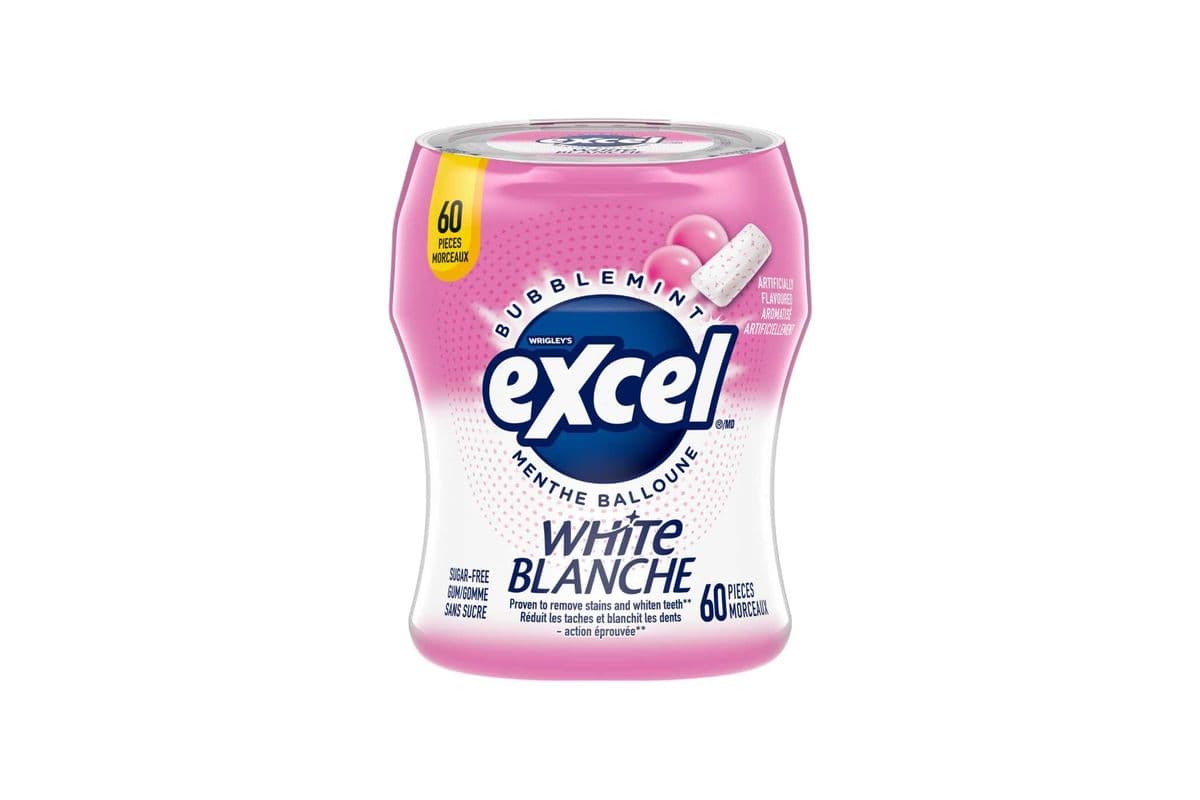 Excel White Bubblemint (60 ct)