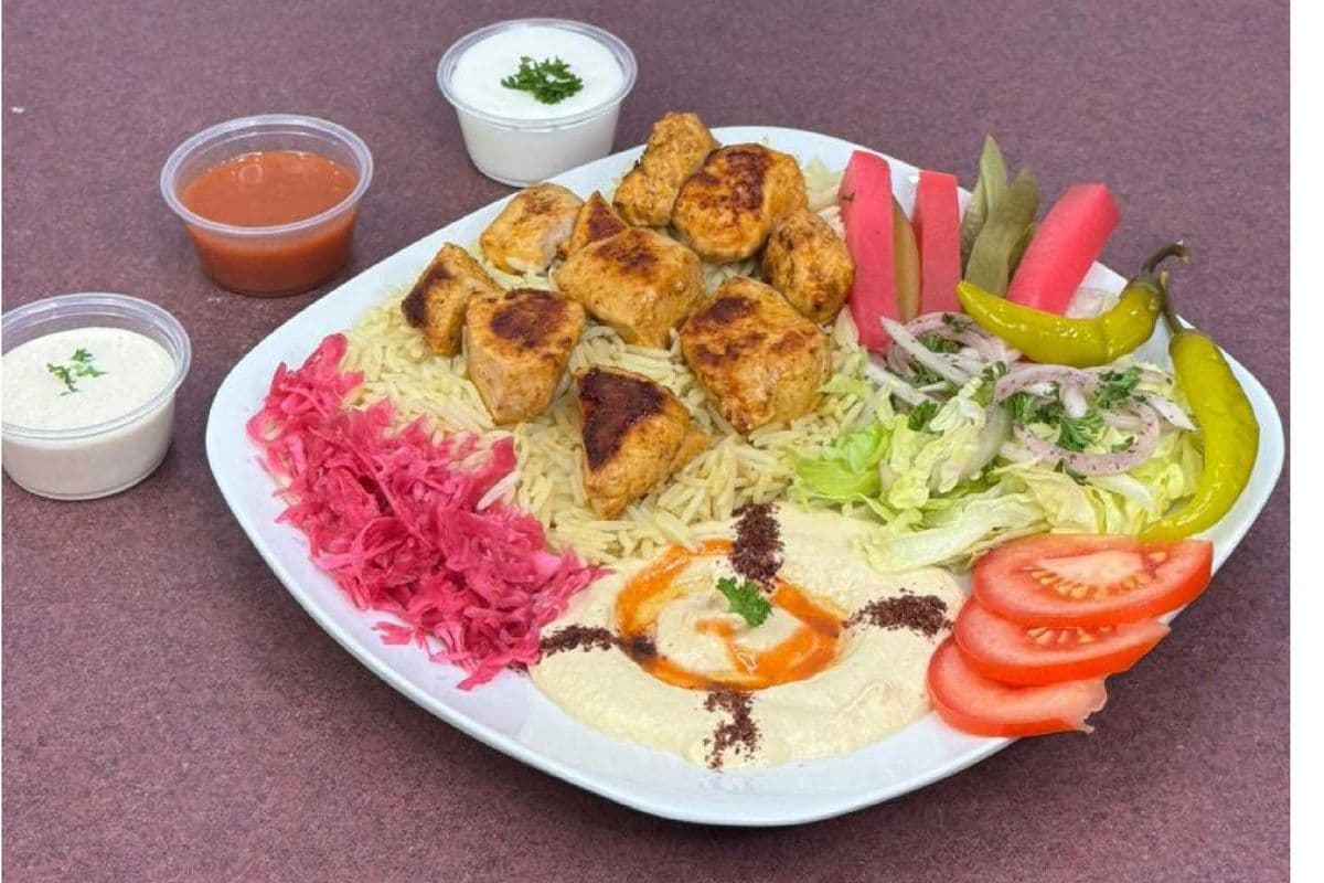 Grilled Chicken Shish Plate