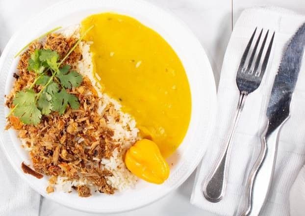 Smoked Herring, Dhal, and Rice