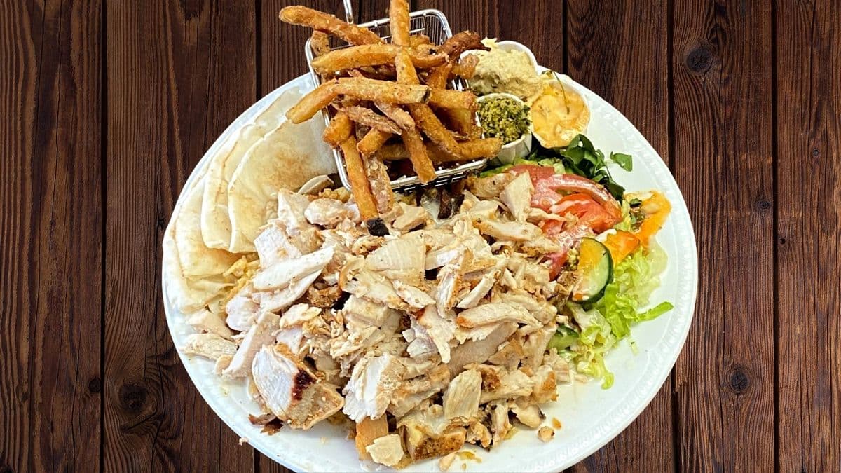 Assiette Shish Taouk (poulet) / Shish Taouk plate (chicken)
