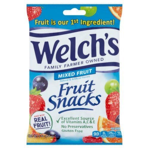 Welch's  Collations aux fruits 140g /Welch's Fruit Snacks 140g