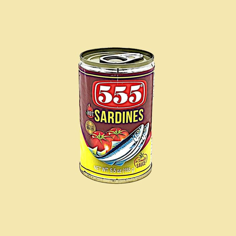 Tomato Sauce with Chili, 155G, 555 Sardines