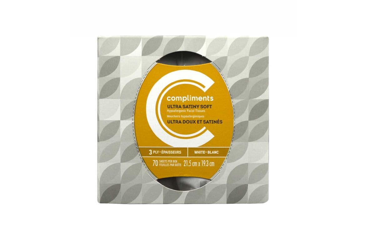 Compliments 3-ply Facial Tissue 70 sheets