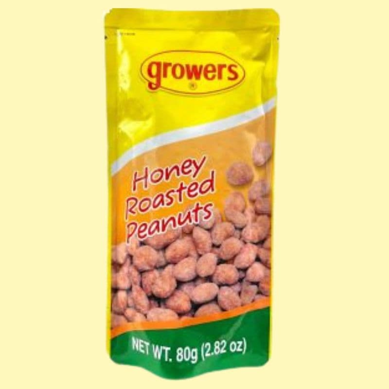 Honey Roasted Peanuts, 80g, Growers