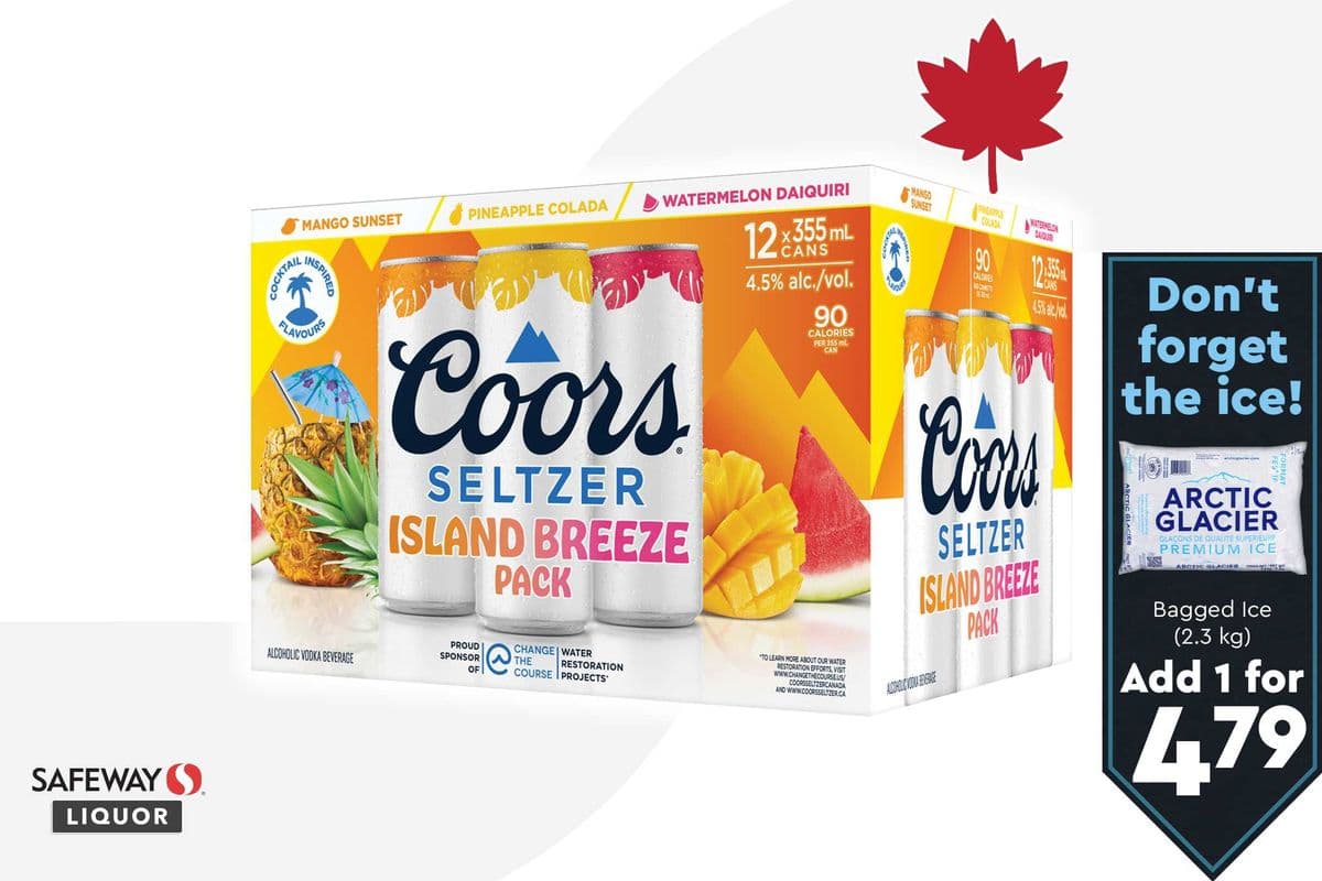 Coors Seltzer Island Breeze Pack (12 x 355 ml)