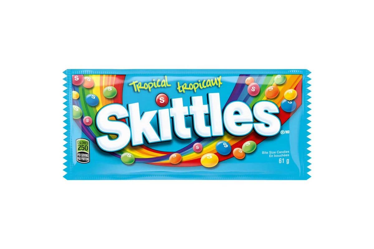 SKITTLES, Tropical Chewy Candy, 61g (61 g)