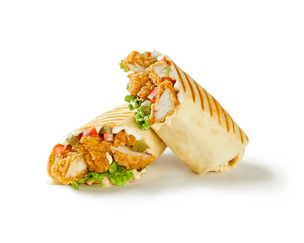 Crispy Chicken Shawarma Wrap