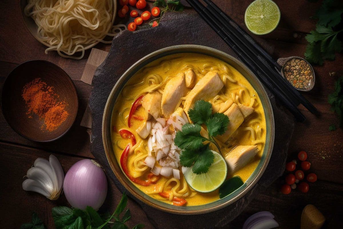 Coconut Curry Chicken Vermicelli