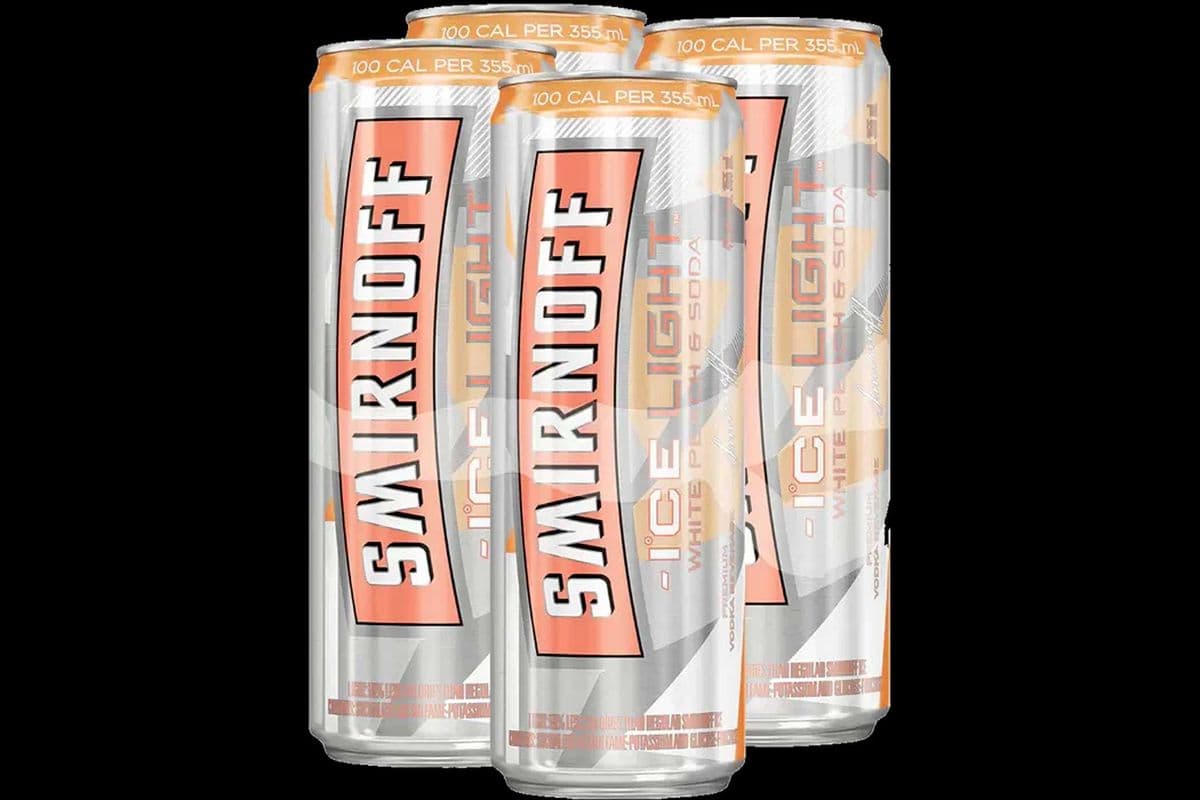 SMIRNOFF ICE LIGHTWHITE PEACH & SODA (4 x 355ML CANS) (4 x 355ML)