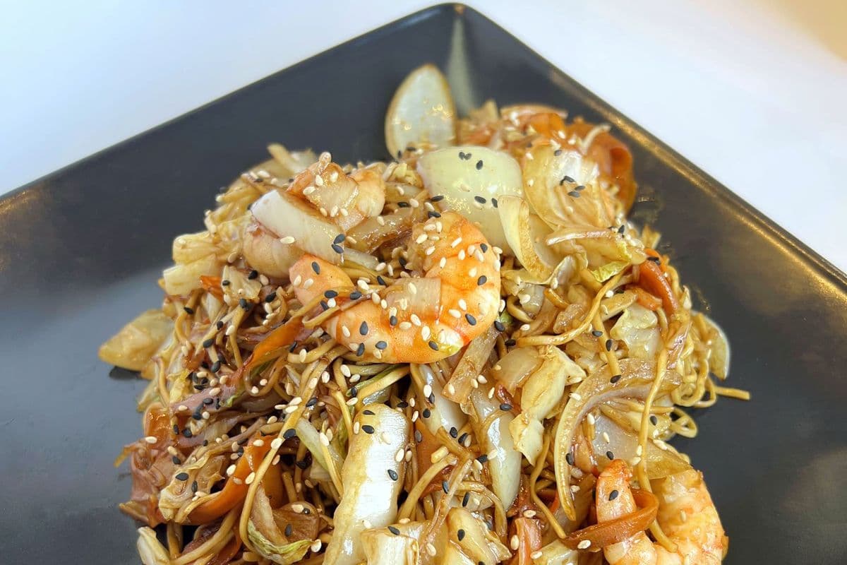 Yakisoba noodles stir-fry
