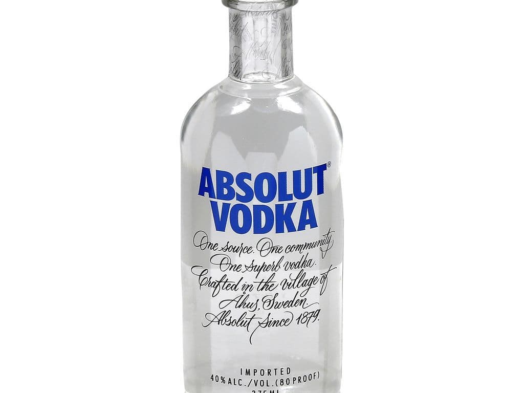 Absolut Blue Vodka 375 ML BTL 40% ABV