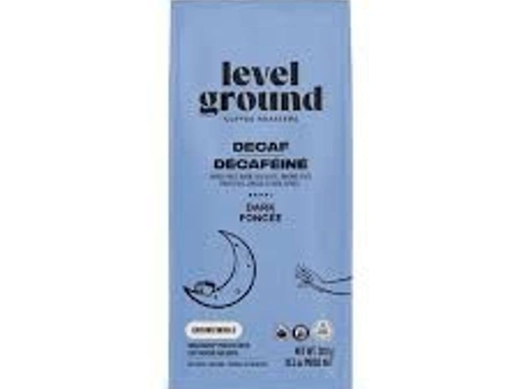 LEVEL GROUND DECAF DARK ROAST COFFEE 300G