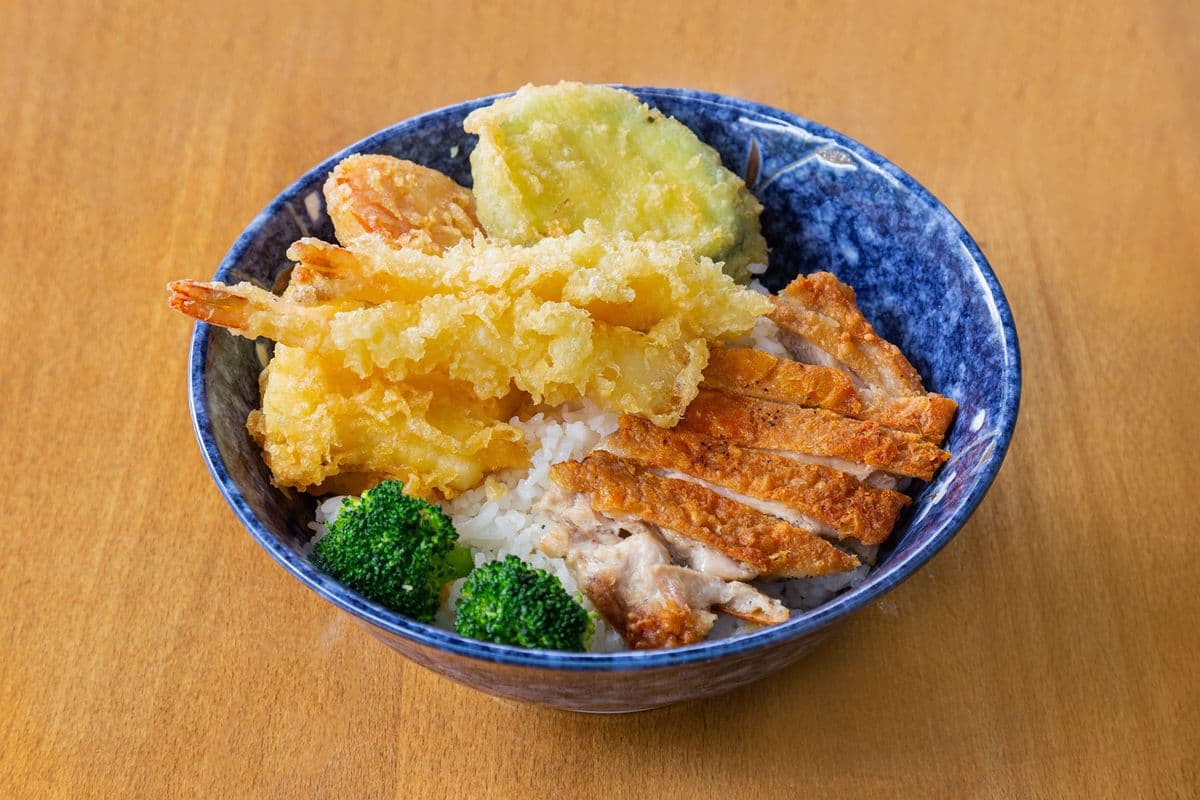 Chicken Teriyaki and Tempura Don