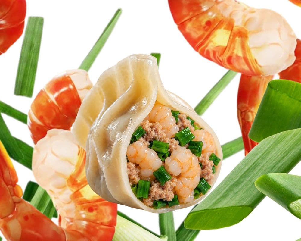 19.Shrimp, Pork & Chive Dumpling / Crevettes, Porc et Poireaux Dumpling