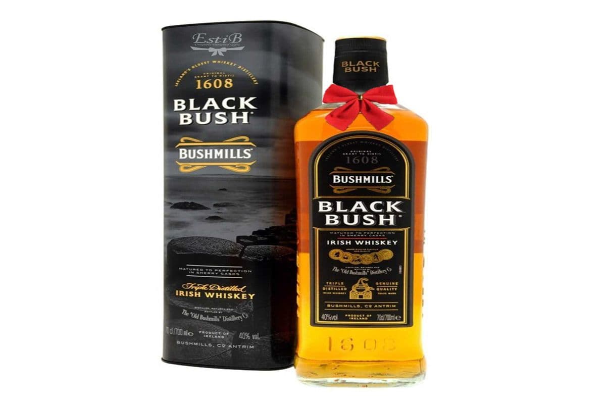 BUSHMILLS BLACK BUSH IRISH WHISKEY 750ML (1 x 750ML)