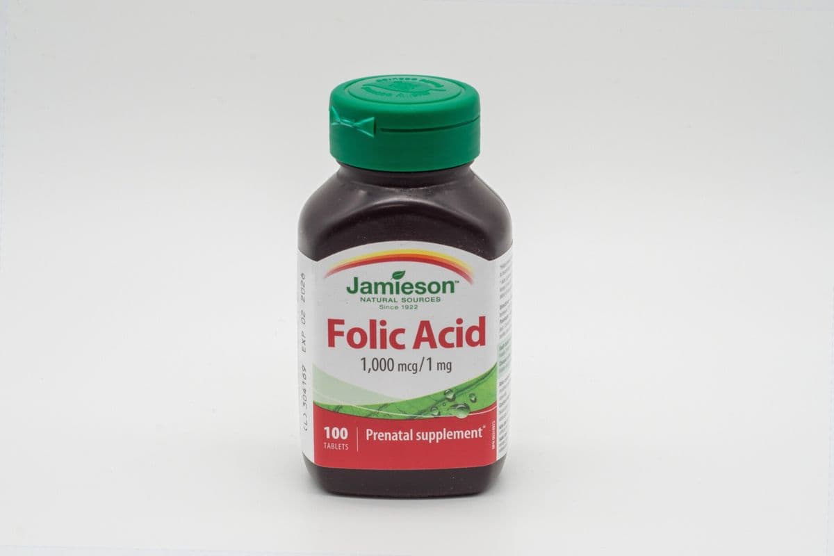 Jamieson Folic Acid 1,000 Mcg /1 Mg (100 tablets)