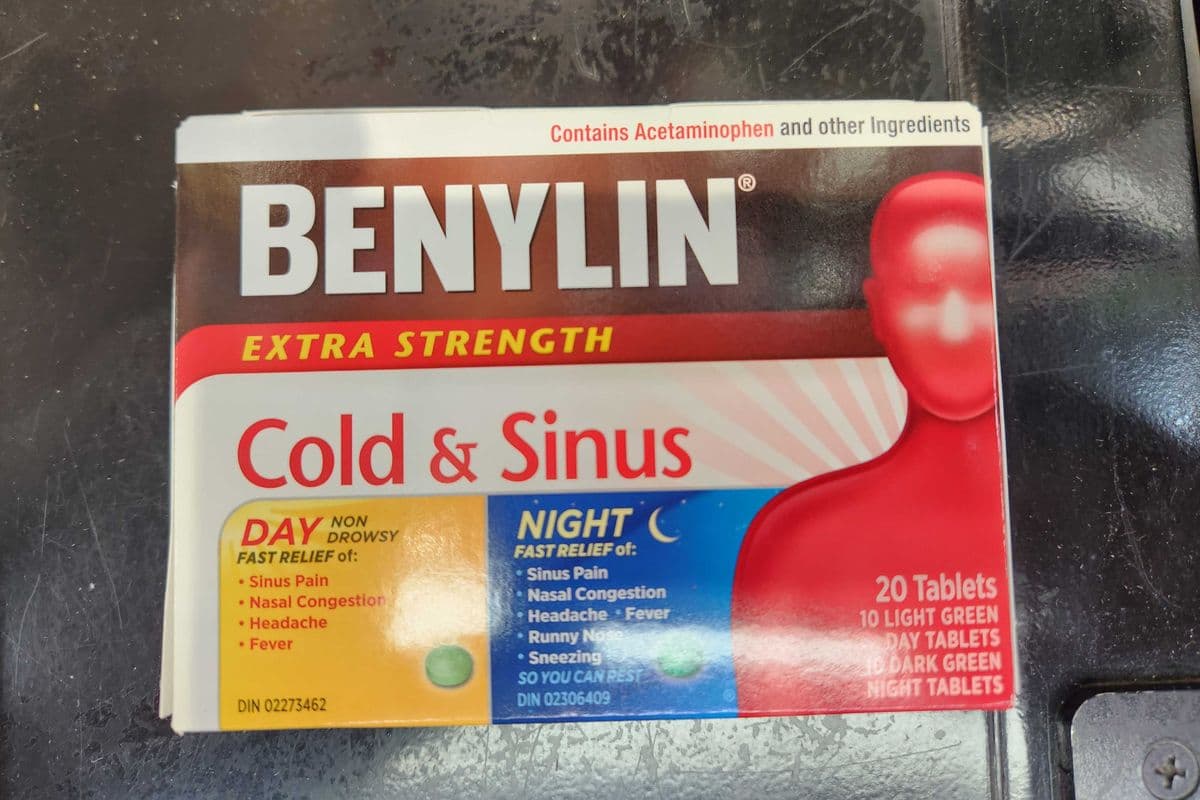 BENYLIN EXTRA STRENGTH COLD & SINUS 20 TABLETS - BENYLIN EXTRA-PUISSANT RHUME ET SINUS 20 COMPRIMES