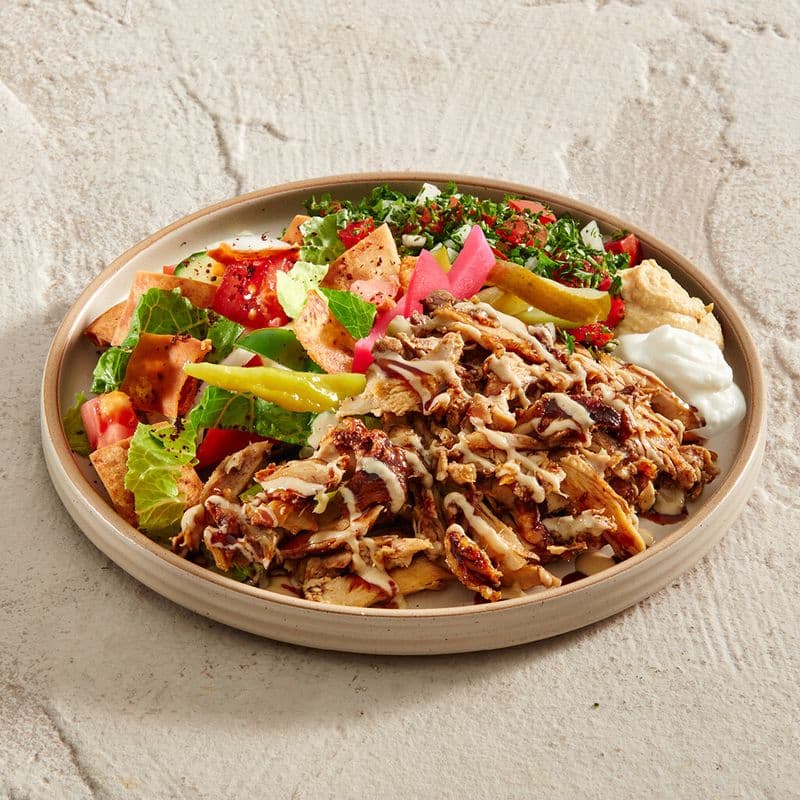 Chicken Shawarma Salad / Salade de shawarma au poulet