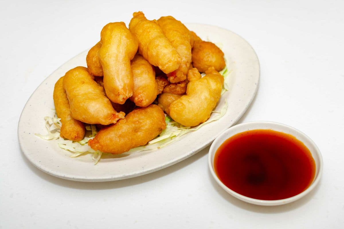 019 Deep-Fried Prawns with Sweet & Sour Sauce 脆皮炸大蝦