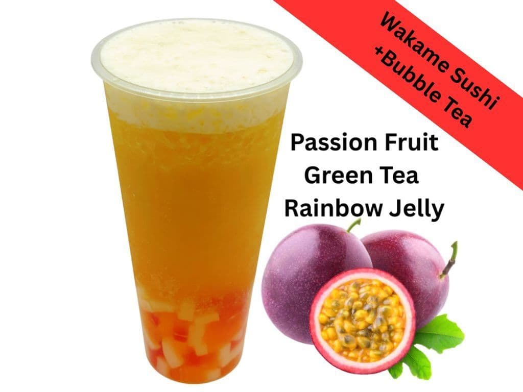 Passion GreenTea+ Popping Boba