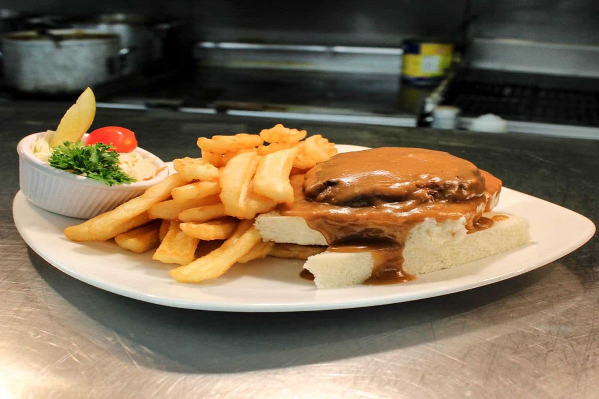 Hot Hamburger Sandwich
