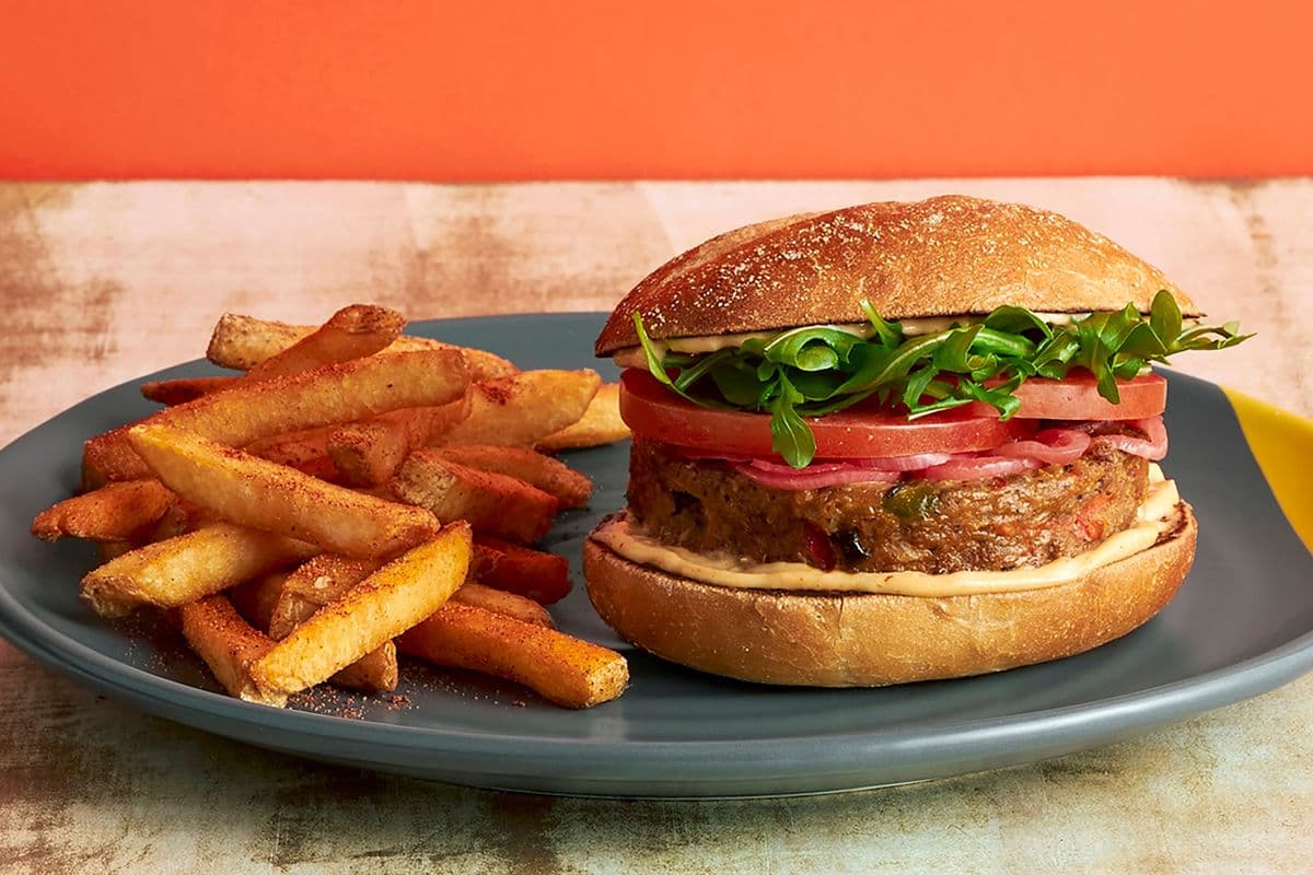 Veggie Burger with One Regular Side