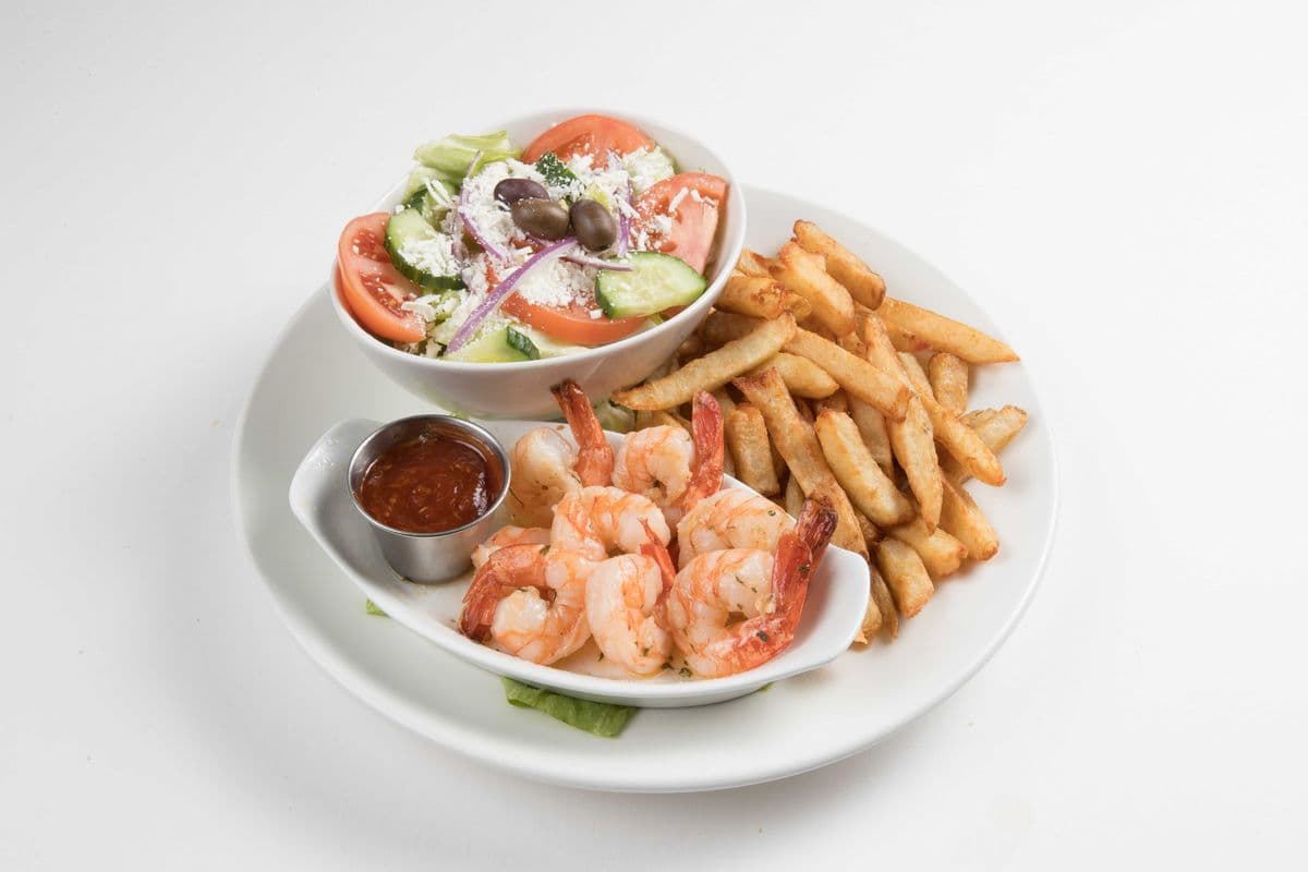Grilled Shrimp (8 pcs) and Chips