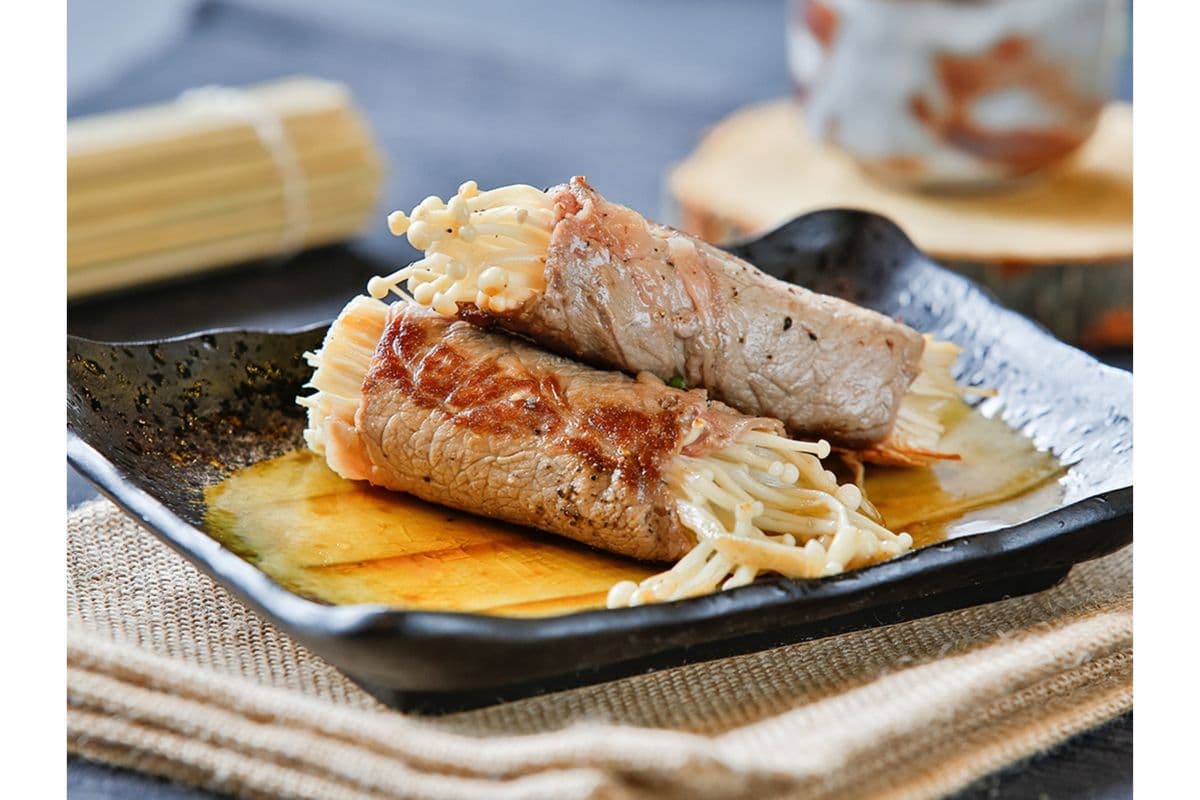 Baby Mushroom Beef Roll (4pcs)