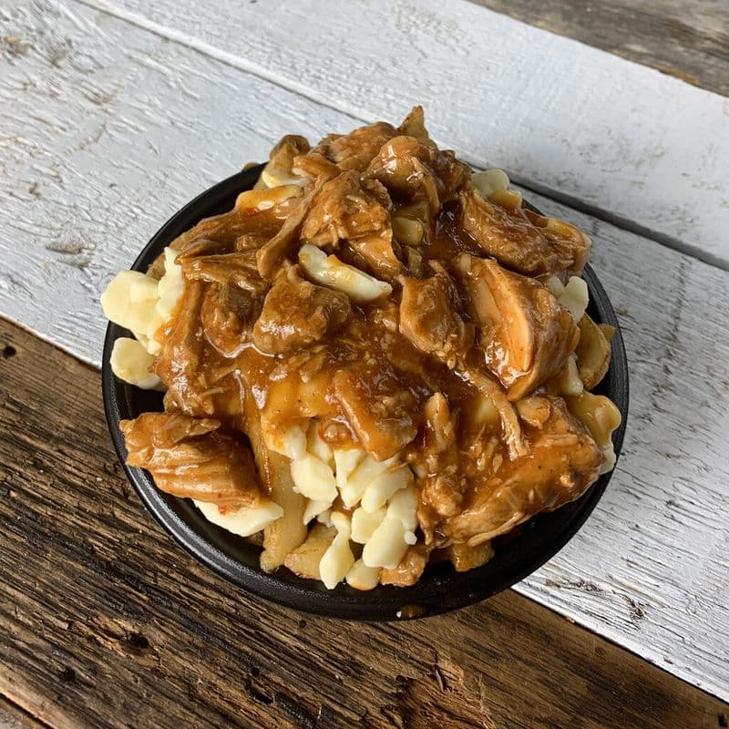 Poutine au porc effiloché