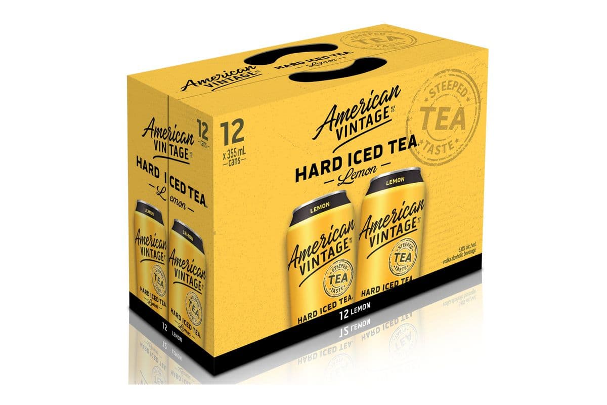 American Vintage Hard Iced Tea Lemon (12 Cans) (1 x 355ML)