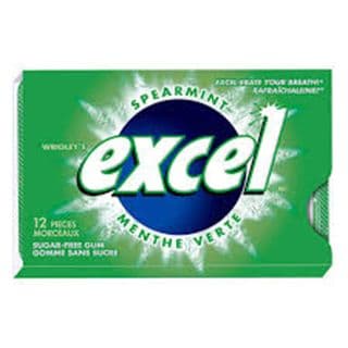 Excel Spearmint Sugar-Free Chewing Gum (12 pcs)