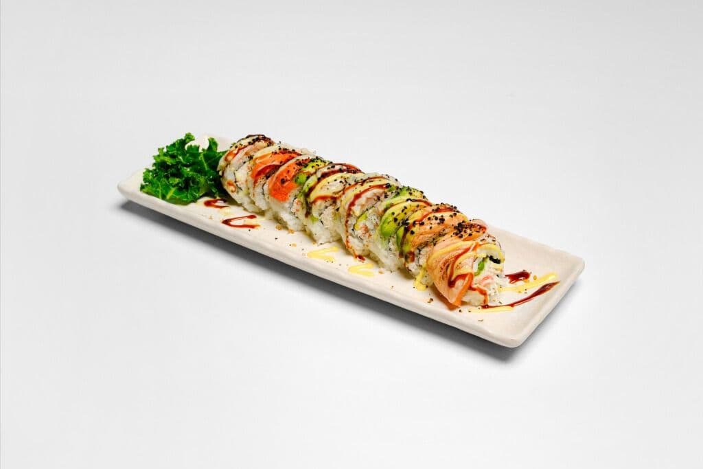 Tataki Rainbow Roll