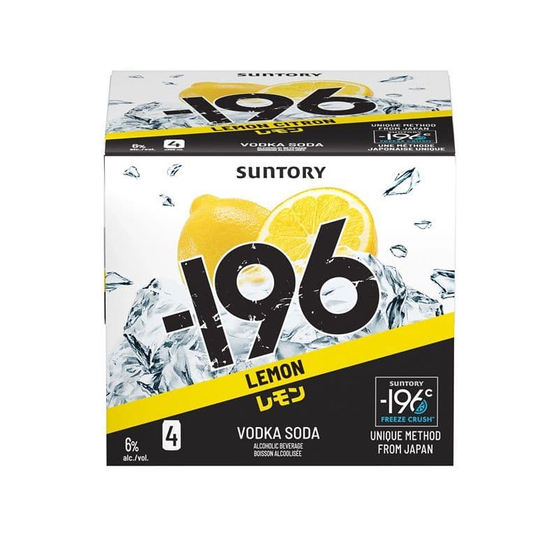 -196 LEMON VODKA SODA (4X355ML)