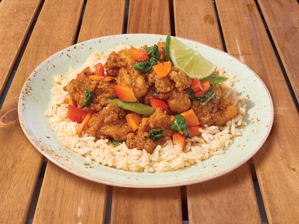 Spicy Ginger & Mango Thai Chicken Bowl