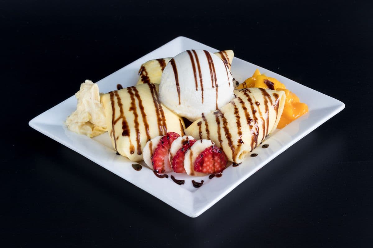 FD4. Pancake Platter with Sundae Supreme 班戟拼盘